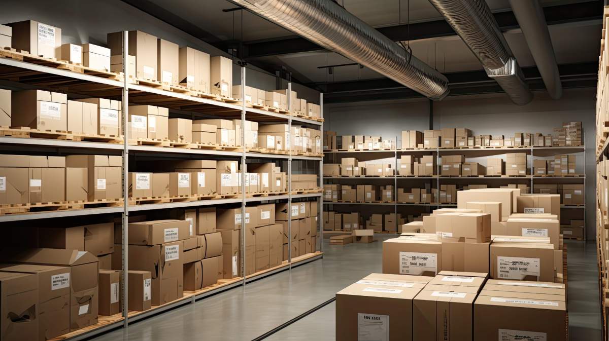 Package Room Full Of Boxes